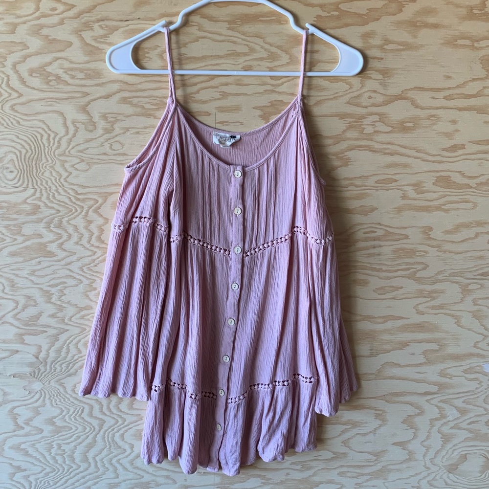 Shoulderleas long sleeve dress